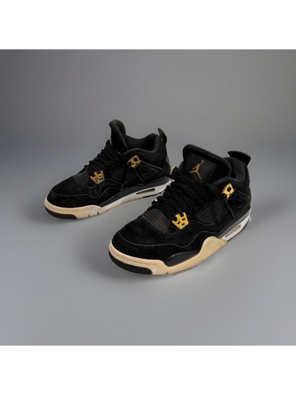 Air Jordan 4 Royalty Black 408452-032 Mens EU 40 408452-032 Boys SIZE 7 Y